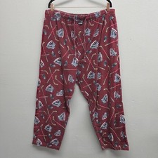 Joe Boxer Pijama Pantalones Para Hombres XL Rojo Hockey Patines Palos Discos Salón Ropa para Dormir