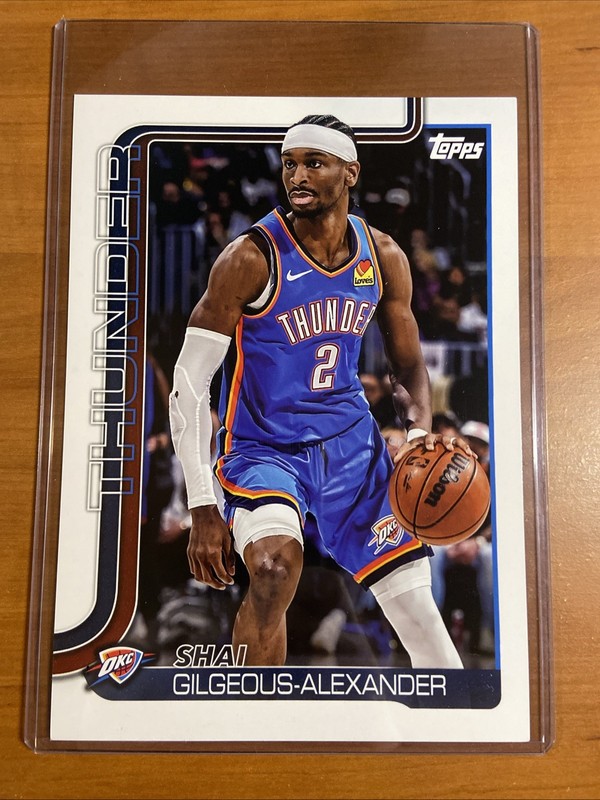 2025-26 Topps - Oversized Topps Cards Shai Gilgeous-Alexander #OTC-4