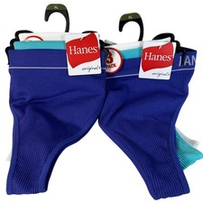 3 Pairs Hanes Originals Womens Thong Underwear Size XL Ribbed Seamless Comfort