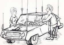 Cartolina d'artista - Caricatura di Alois Kuhn (66)