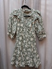 Sandro  Women's Audrey Embroidered Cotton Lace Mini Dress  Size XS/S