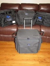 Set of 4 Creative Memories Memory Mate Scrapbook Bag Large Storage Tote Roller