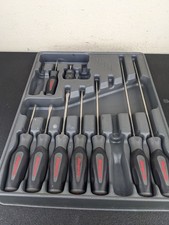 #bm535 Snap On Tools DT 9 Piece DARK TITANIUM Soft Grip Screwdriver Set