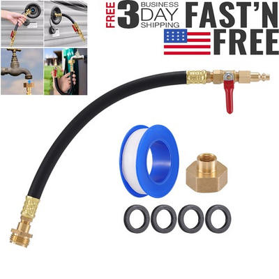 #ad #ad RV Winterizing Kit w Blowout Shut Off Valve 3 4quot; Adapteramp;Hose for Camper Trailer $13.75
