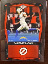2025 Uno Elite Alt Jerseys Red - #043 Cameron Dicker - Los Angeles Chargers