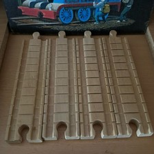 Learning Curve Wooden Thomas Train 4 Pieces 6 In Clickety Clack Straight Tracks