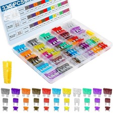 330PCS Car Fuses Assortment Kit Blade Standard Mini Micro Auto