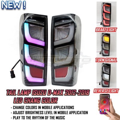 FIT Isuzu D-Max 2012-18 2026 Style RGB Clear Lens LR Tail Lamp Rear Light