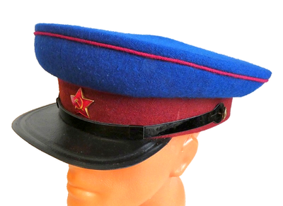 赤軍　NKVD制帽 Russian Army WW2 NKVD Officer Visor Cap Hat Red Star Badge 62cm XL