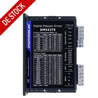 Digital Schrittmotortreiber 1-4.2A 24-50VDC DM542TE für Nema 17-und 23-Motoren