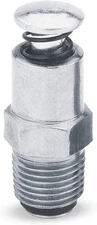 Lumax LX-1422 Silver 1/8" NPT Male Air Bleeder Valve