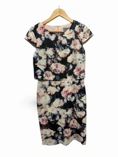 Phase Eight Women's Dress Juniper Floral Size 10 Never Worn No Tag Double Layer