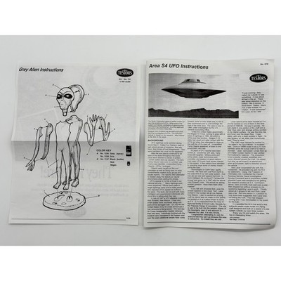 1:48 Scale Testors S4 Area 51 UFO Vintage Model Kit Sci Fi Bob
