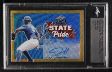 2021 Leaf Metal Draft Pre-Production Proof Gold Wave 1/1 Jaden Hill Auto 0c3e