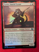 Tyrox saurid tyrant Foil U NM Aetherdrift MTG