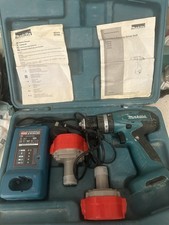 Makita 8281D Cordless Combi Drill 14.4V with Charger Case and Batteries