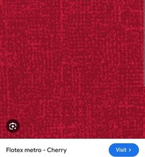 Forbo Flotex Metro Cherry 2m x 1.3m Commercial Quality Carpet Free UK P&P  24