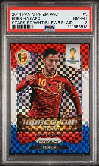 アザール Eden Hazard Prizm auto サイン 2014 Panini Prizm World Cup