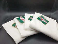 Set Of 4 Charles Craft Cotton Hand Towels Cross Stitch Border Huck Towel New 