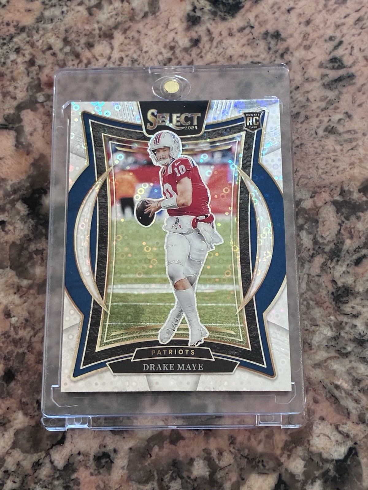 2024 Panini Select - Concourse Drake Maye #27 Rookie Disco Prizm