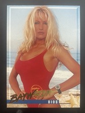 1995 Baywatch Bios #17 Pamela Anderson C.J. Parker TV photo card SportsTime USA