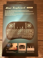 New Mini Tri-Color Backlit Wireless Remote Control Keyboard With Touchpad