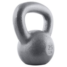 CAP Barbell Cast Iron Kettlebell 25 lb Single Weight Training Bell