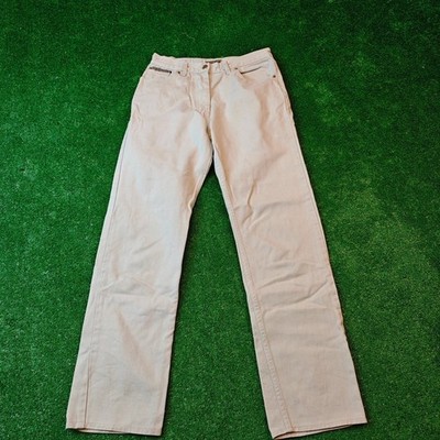 Vintage Calvin Klein Jeans Damen 32 Creme Weiß Straight Regular Made in USA 90s