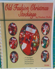 2008 Charlene Shafer Machine Knitting Book #535 Old Fashion Christmas Stockings