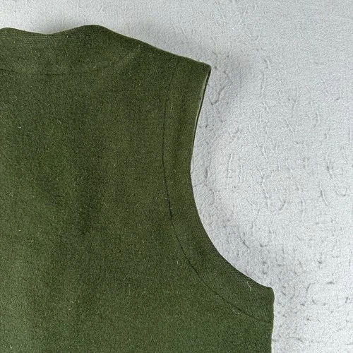 Boreal Mountain Anoraks Vest Men’s Small Green Wool Outdoor Hiking Hunting image 18