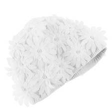 Ladies Three-dimensional Flower Swimming Cap Non Bathing Hat
