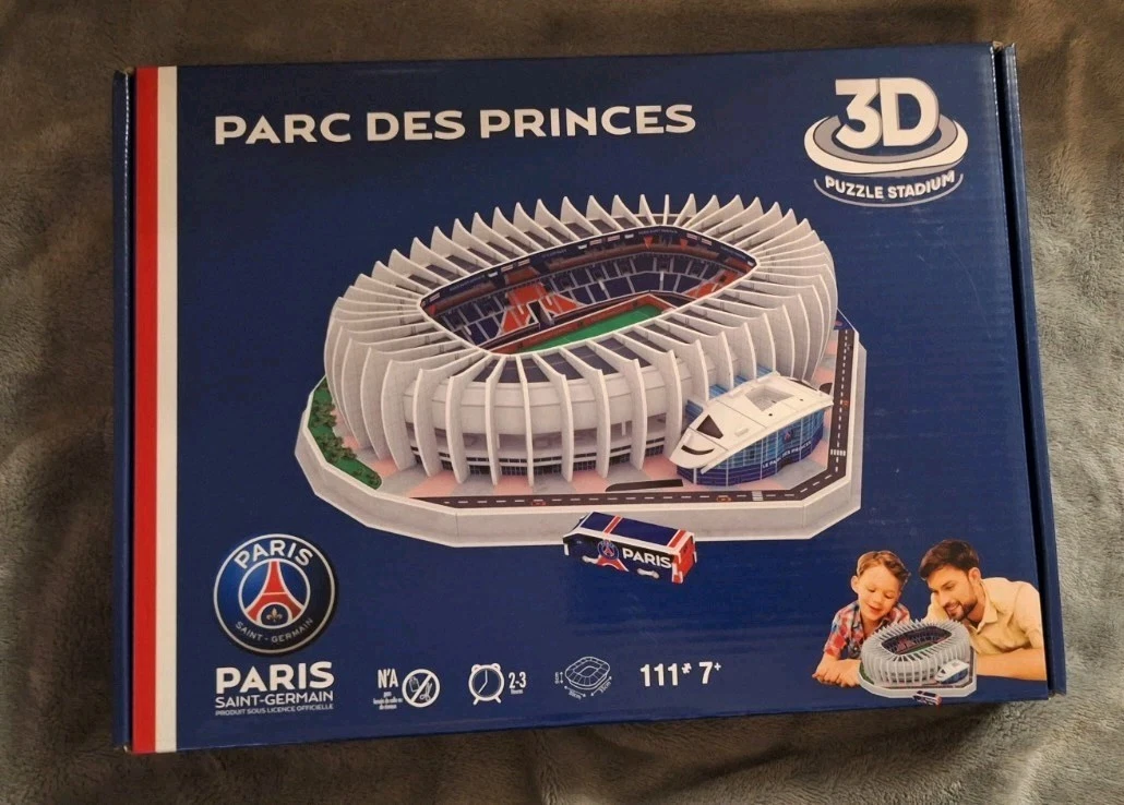 Puzzle Stade 3D Neuf - Parc des Princes - PSG (Paris Saint-Germain) 123 pièces - Jeux & Jouets
