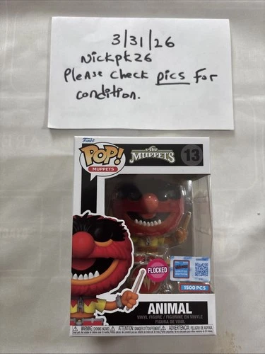 Funko POP Muppets Animal Flocked #13NYCC 2024 LE1500