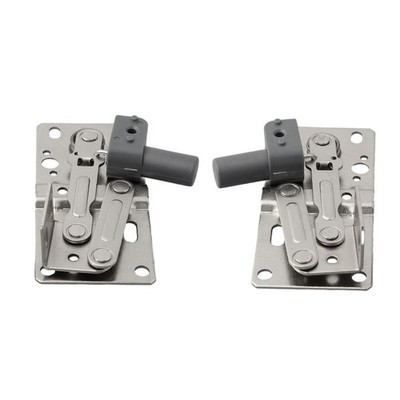 1 Pair Soft Close Flip Out Tray Hinges Scissor Hinges Sturdy for Bathroom Doo...