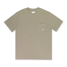 NWT AIME LEON DORE TAN CREST POCKET T-SHIRT SIZE M $85