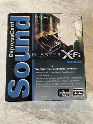 Creative Labs SB0950 ExpressCard Sound Blaster X-Fi Notebook Audio System Untest