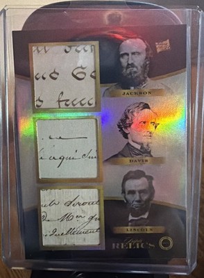 Pieces Of The Past 2024 Jackson/Davis/Lincoln Written Relics    