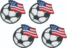 US Soccer Fan Patch Set   Game Day Bundle   4pc