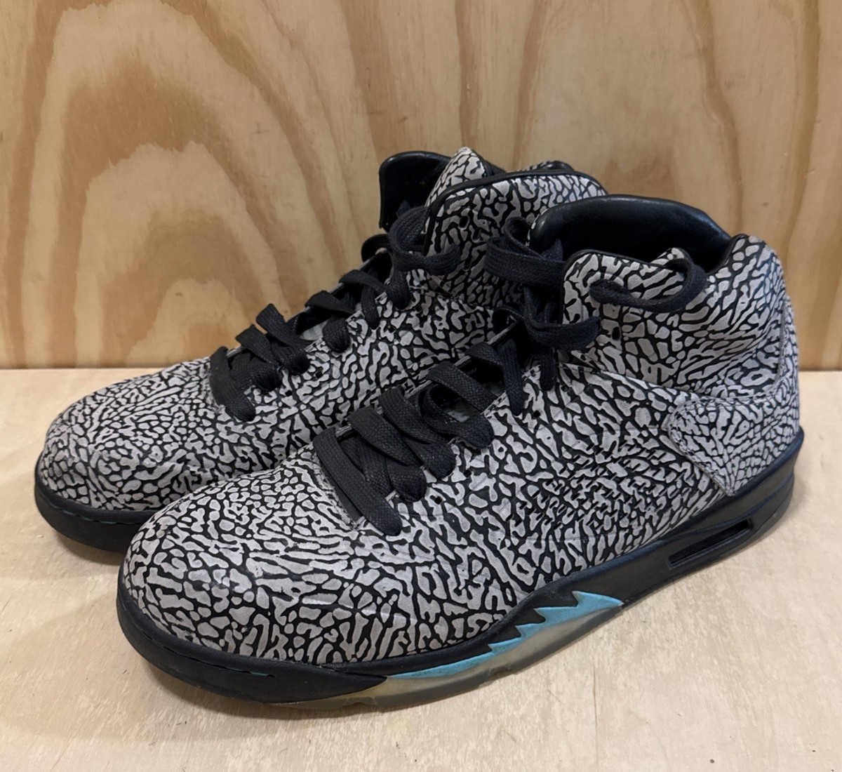 Michael Jordan 5 Retro 3Lab5 Shoes Size 15 Elephant Skin Print