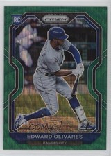 2021 Panini Prizm Tier II Green Wave Prizm Edward Olivares #137 03j5
