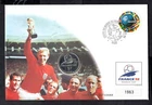 France - 1998 World Cup 1F Coin PNC First Day Cover
