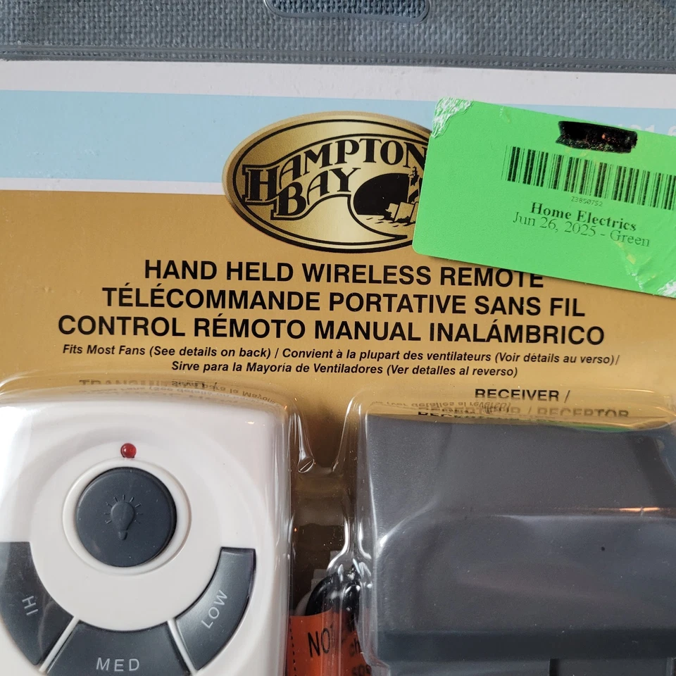 Hampton Bay 70830 FBA_191 691 Fan Remote - White New Factory Sealed  - Image 3 of 4