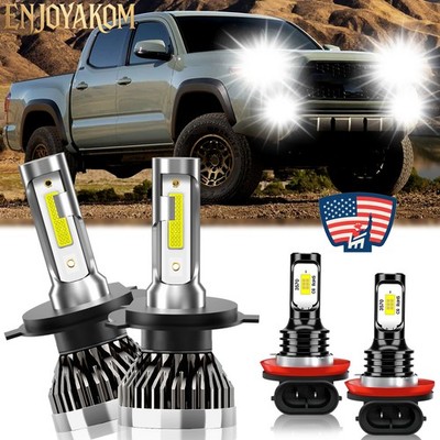 For Toyota Tacoma 2012-2015 LED Headlight Bulb Hi/Low Beam Fog Light 10000lm 4x