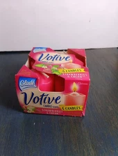 1998 Glade Candle Scents Votives 4 Pack Strawberries & Cream NOS - Fast Shipping