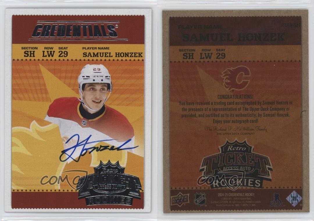 2024-25 Upper Deck Credentials - Retro Ticket Access Auto Rookies