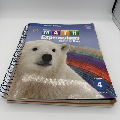 MATH EXPRESSIONS, GRADE 4, VOL. 1, TEACHER EDITION By Karen C. Fuson G4