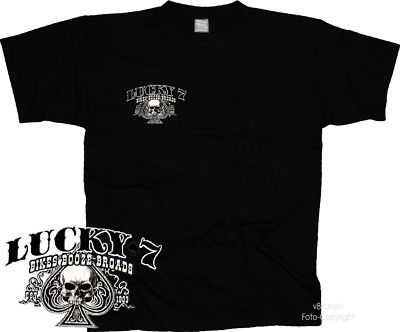 Biker T-Shirt CustomBike Bobber Rider OldSchool Chopper *4240 bl