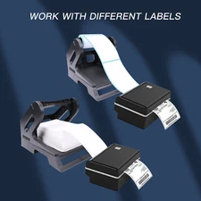 U.S. Solid Black Holder For Rolls And Fanfold Labels, 7.28 inches Max. Diameter