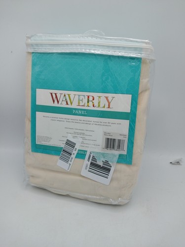 Waverly Panel One Pinch Pleat Curtain 25in x 95in Serendipity Ivory - Picture 4 of 5