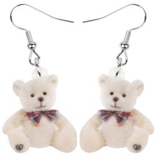 Acrylic Cute Toy Bear Doll Earrings Dangle Animals Jewelry for Women Charms Gift